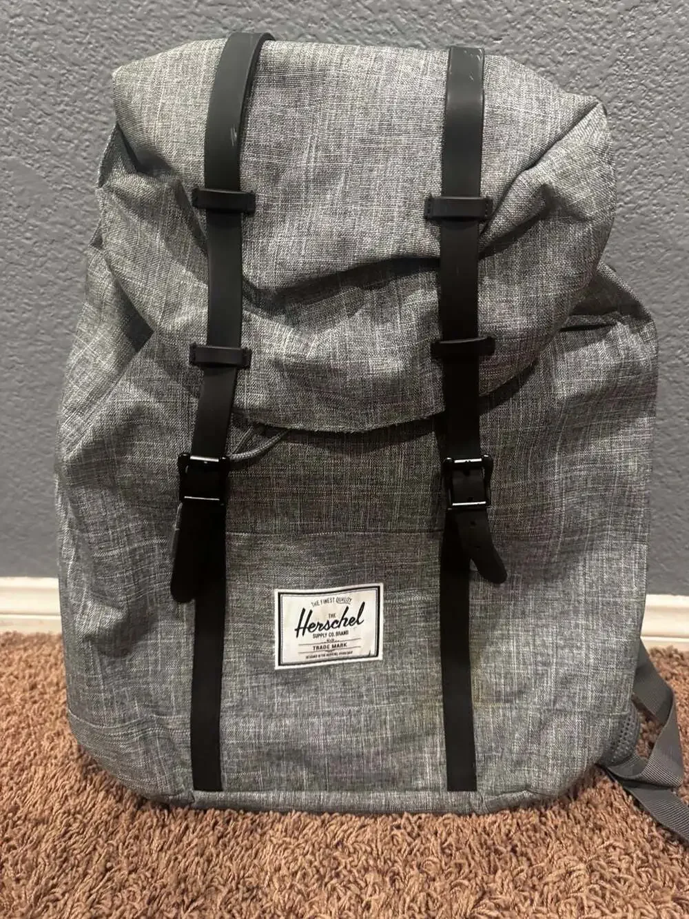 Herschel Supply Co. Retreat Backpack in Raven Crosshatch